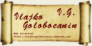 Vlajko Golobočanin vizit kartica